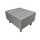 Puff de Tela con Patas de Madera 52x62x35cm negro