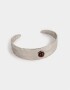 Brazaletes Piedra Brazalete De Metal - Plateado
