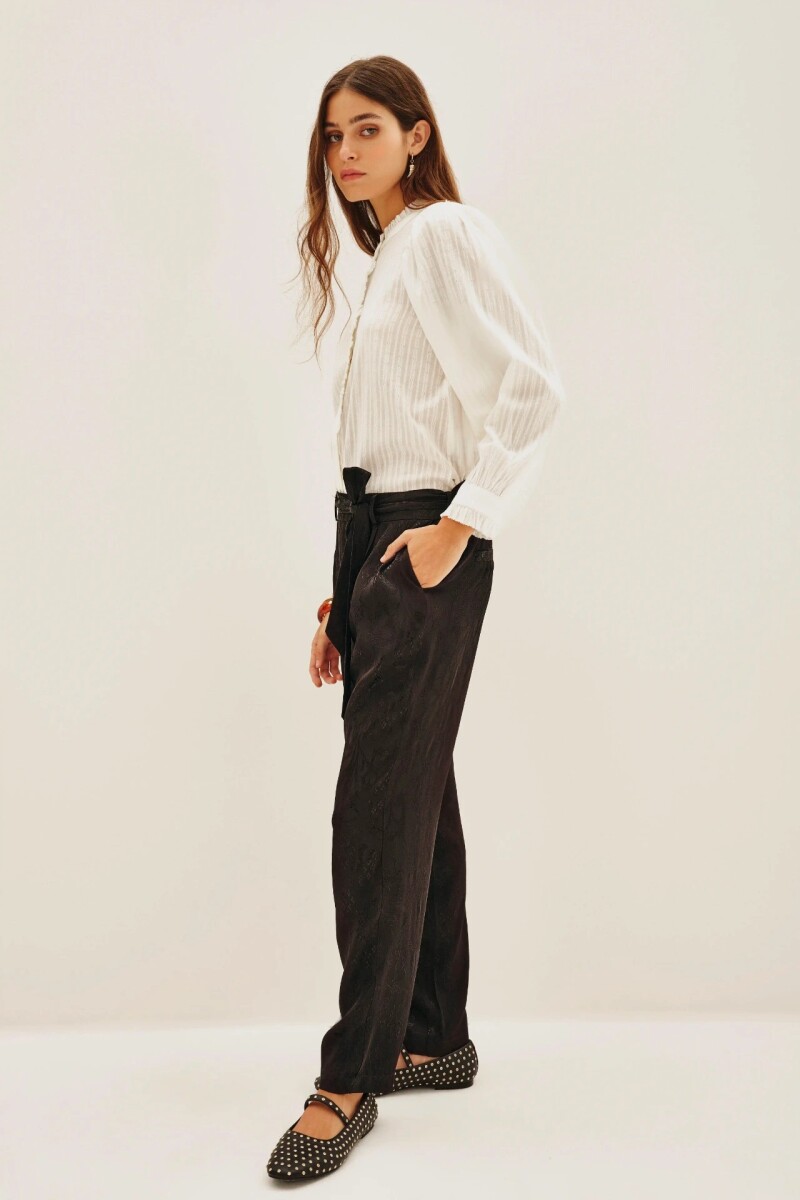 Pantalon Depeche Jacquard Negro