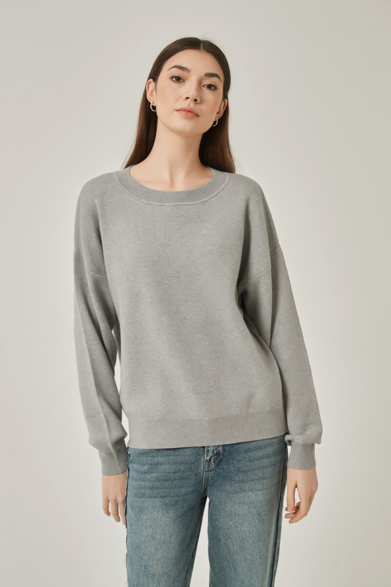 Sweater Canes - Gris Melange Oscuro 