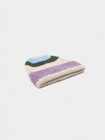 Gorro De Punto Con Rayas violeta