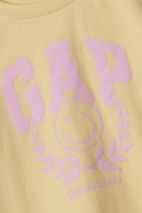 Remera Logo Gap Toddler Niña New Chamois