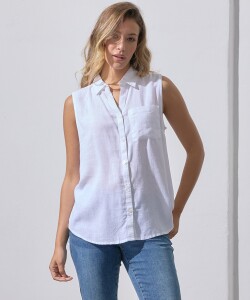 Camisa Lino BLANCO