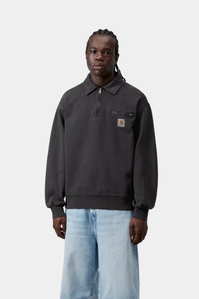 Half Zip Detroit Sweat Negro