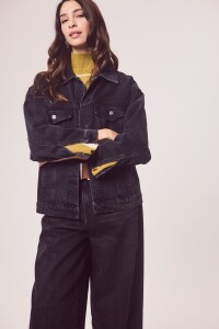 Campera Denim Negro