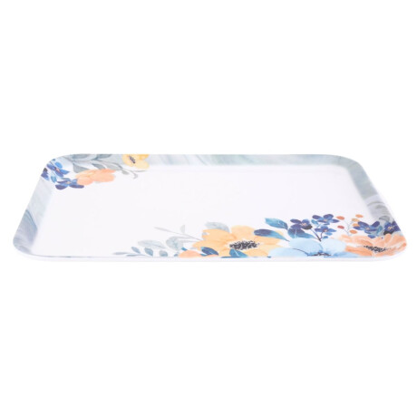 Bandeja rectangular de melamina Flowers Line Bandeja rectangular de melamina Flowers Line