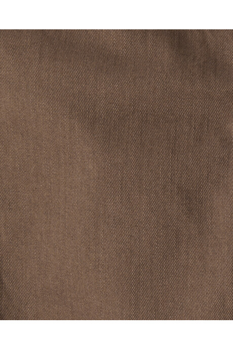 Pantalón jean, recto, marrón Sin color