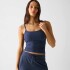 Top Reversible Whisper Crossover Mujer Deep Navy Heather