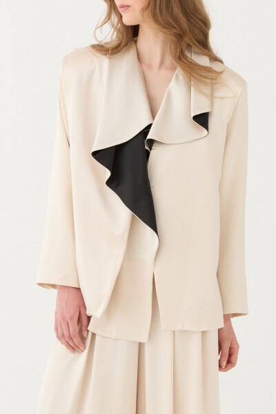 BLAZER SATINADO Marfil