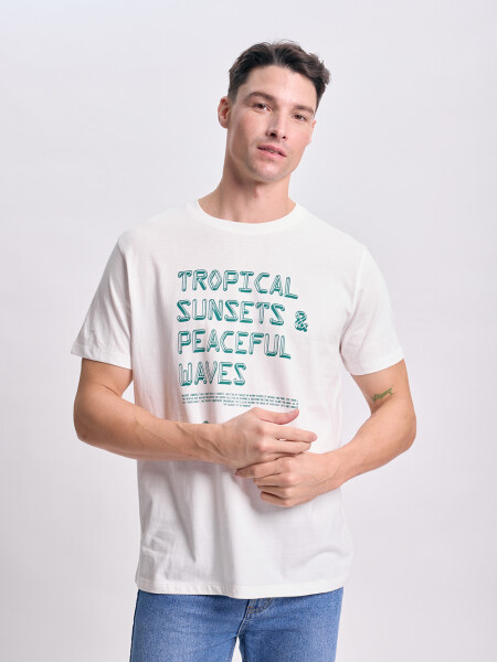 Remera estampa Crudo