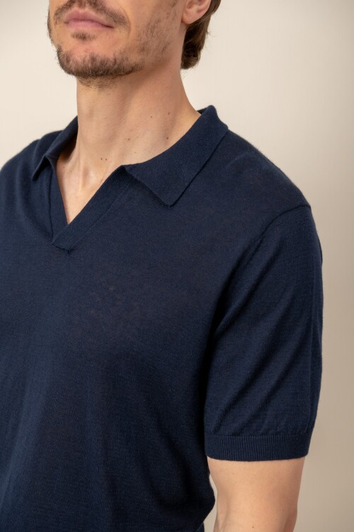 Remera lino Tom Azul