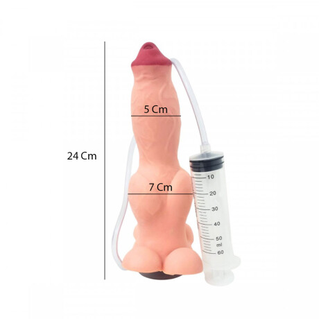 Dildo Eyaculador Pet Play Lobo XL Piel