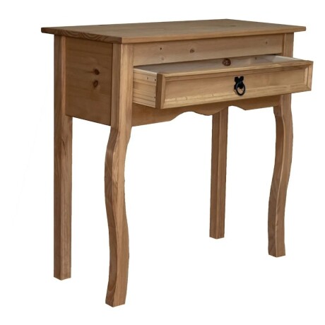 APARADOR MADERA MACIZA MESA AUXILIAR CON CAJÓN Color madera