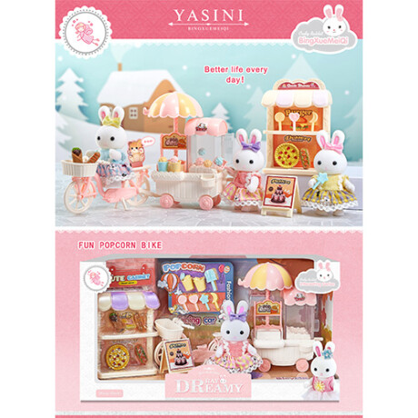 Juego Infantil Figura Coneja con Accesorios de Dulcería 001