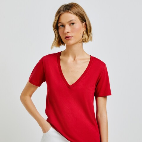 BLUSA MM FEM ROJO OSCURO