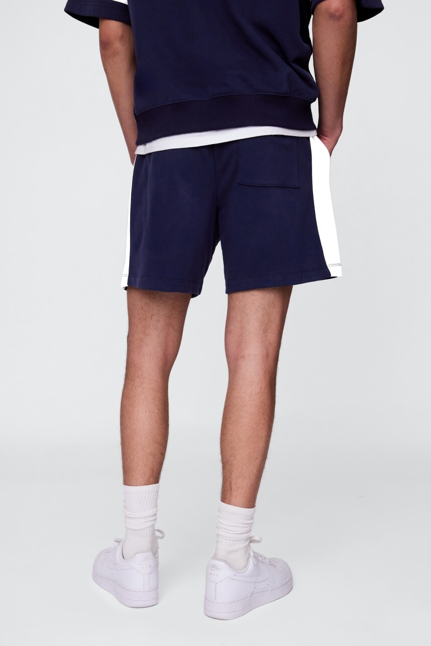 Short Deportivo Sin Felpa Logo Gap Hombre Navy Uniform