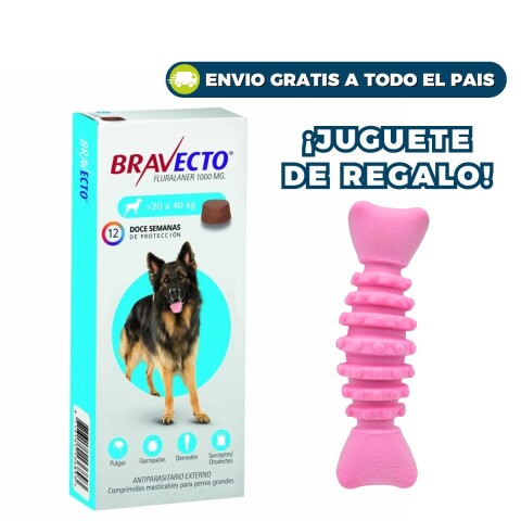 BRAVECTO ANTIPULGAS Y ANTIGARRAPATAS 20 A 40 KG