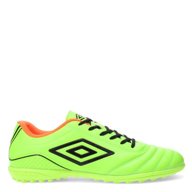 Championes de Hombre Umbro Futbol 5 Classico III TF Verde - Negro - Anaranjado