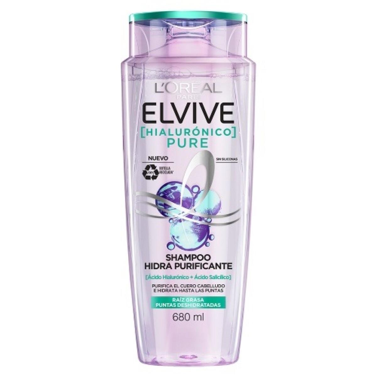 Shampoo Elvive Hilurónico Pure 680ml 