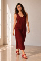 VESTIDO LINO VIVI BURDEOS