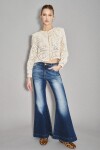 Jean Seventies Flower Azul