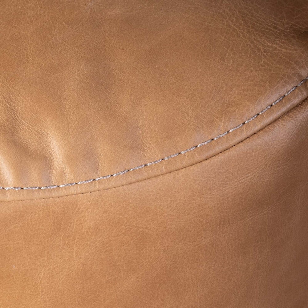 SOFA 3 CUERPOS CUERO-100-NATURAL MARRON PORTO CAMEL
