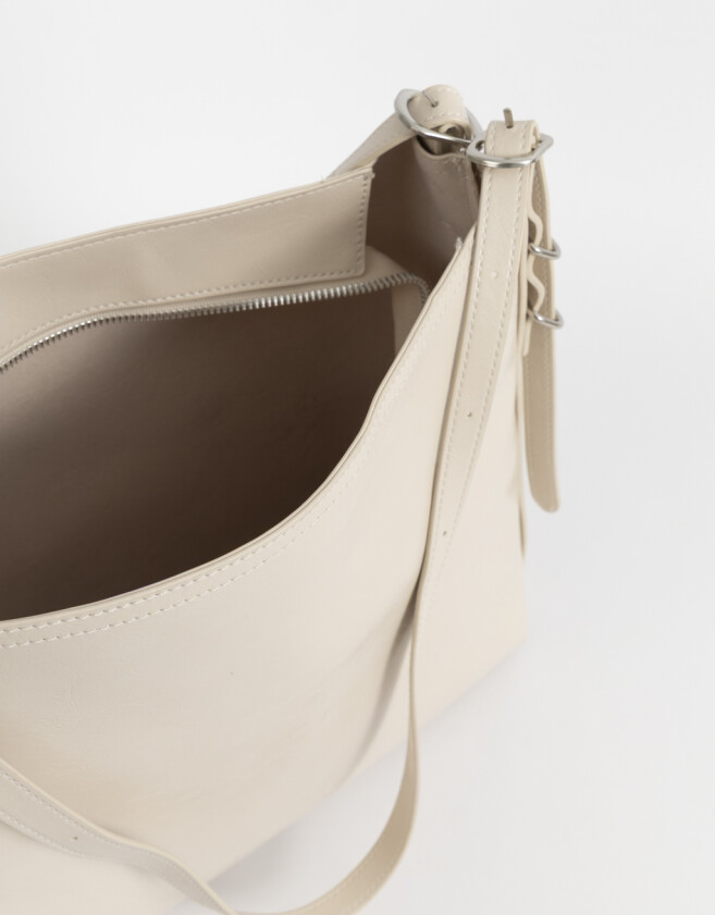 Saca Cartera Saca Con Hebillas - Blanco Crudo