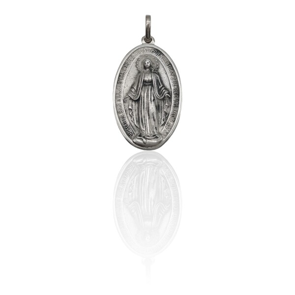 Dije Virgen Milagrosa-Plata 925-Sin piedra-CP3080 Sinpiedra