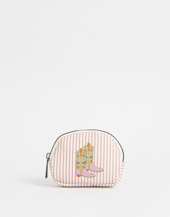 Monederos Romántico Monedero Western - Estampado Rayas