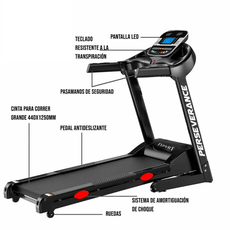 Caminador Expert Fitness Perseverance 3.0 HP C/ Pulsómetro Gym003030-no