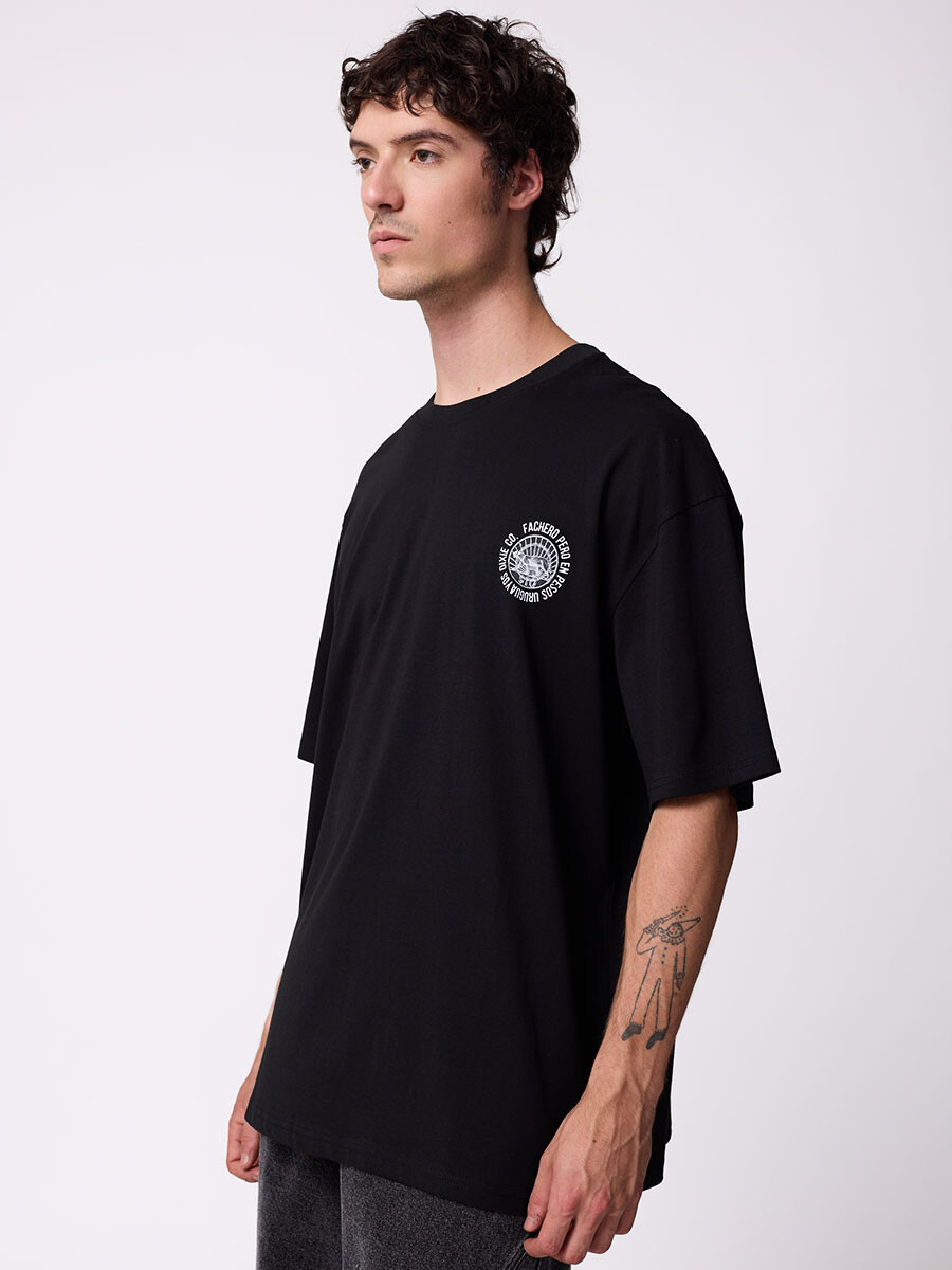 T-SHIRT JULAN DIXIE - Negro 