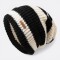 Gorro Knit Nórdico De Abrigo Rayas Negro Blanco