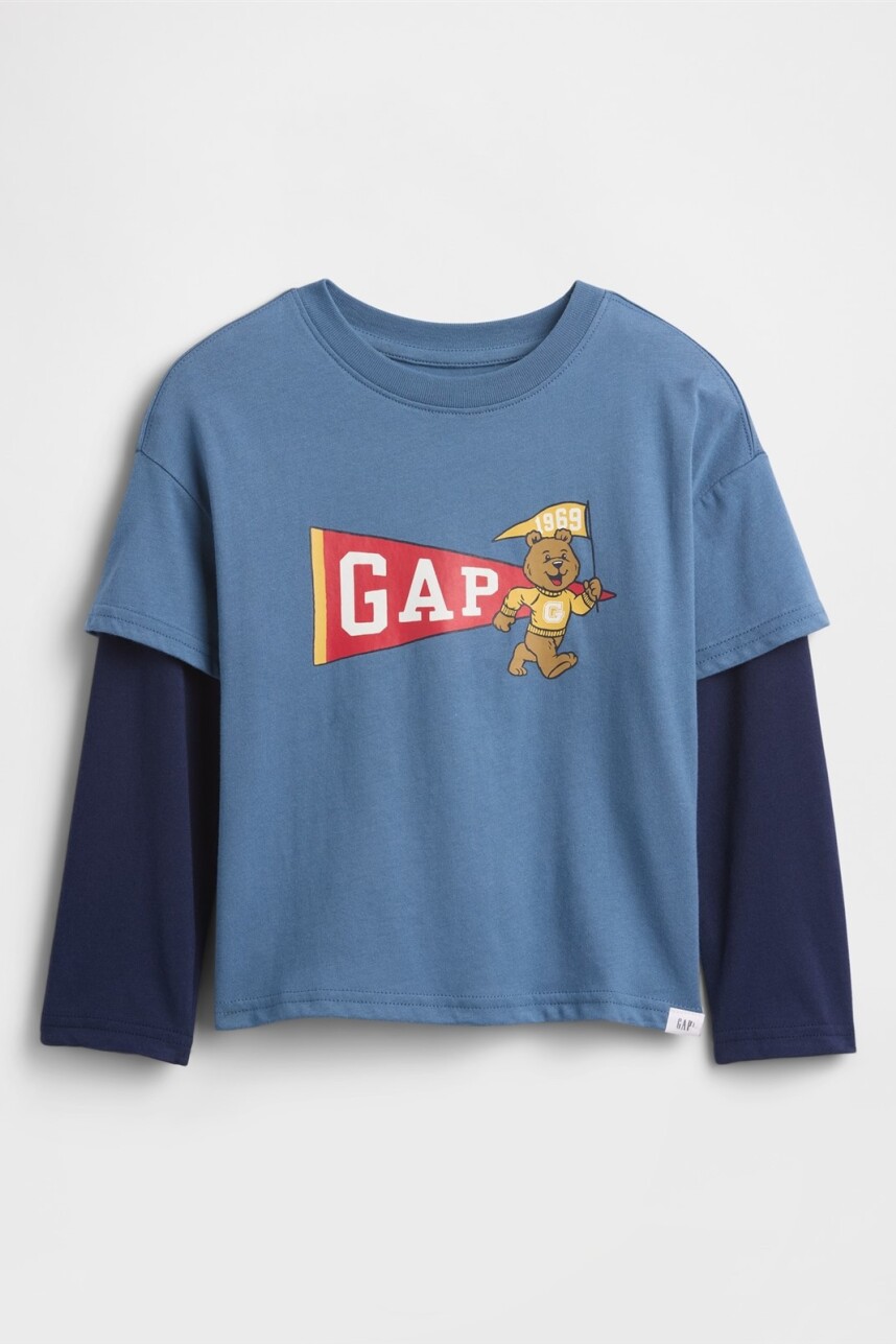 Remera Gráfico Toddler Niño Cornflower829