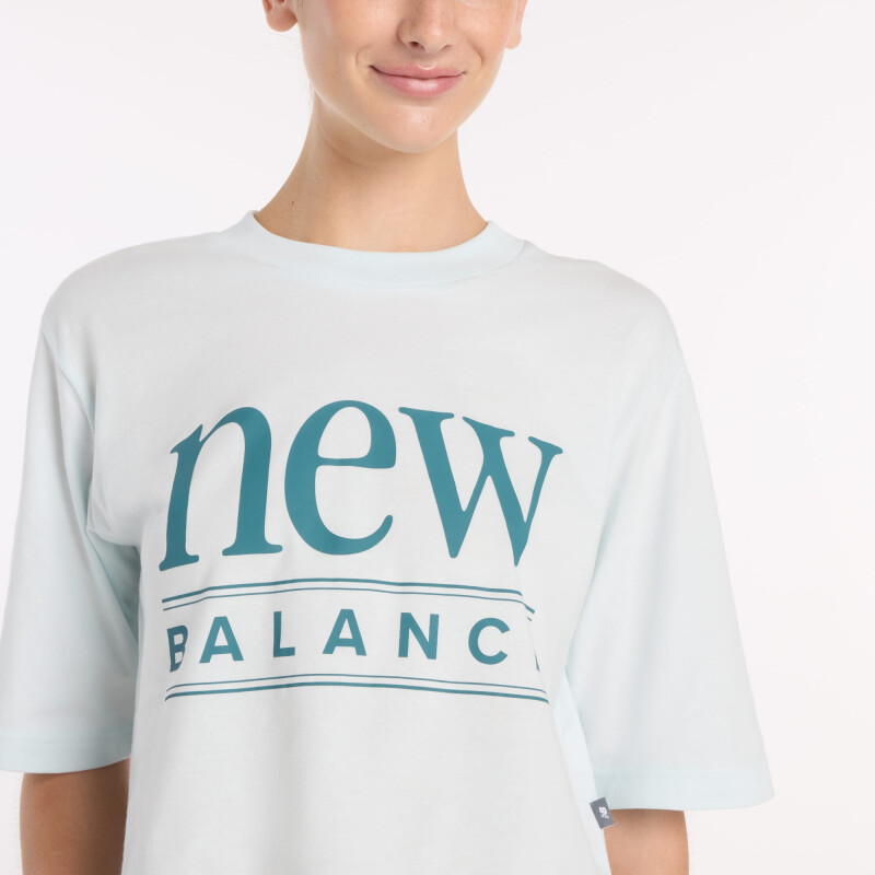 Lifestyle - New Balance - REMERA NEW BALANCE WOMAN SHIRT de Mujer - WT61V5OPAAW Verde