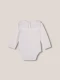 Body Con Cuello Grande Blanco Roto