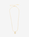Cadena Corta con Dije Strass Collar Con Esfera Strass - Cristal