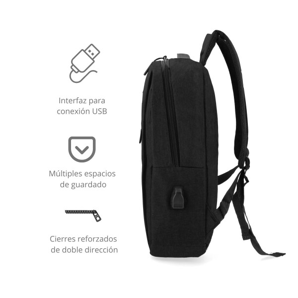 Mochila Urbana Para Laptop Notebook Portatil Con Salida Usb LAP004 Mochila Urbana Para Laptop Notebook Portatil Con Salida Usb LAP004