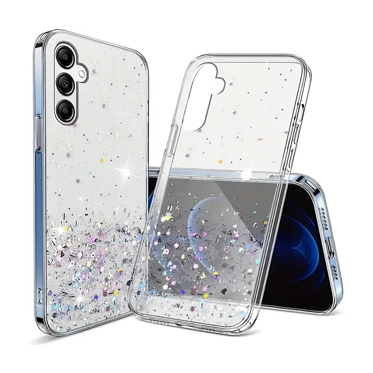 Protector Case TPU Glitter para Samsung Galaxy A54 White