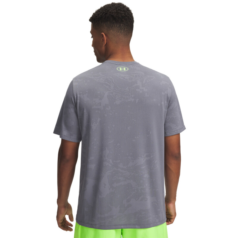 UA Tech Vent Jacquard SS-PNK GRY-025