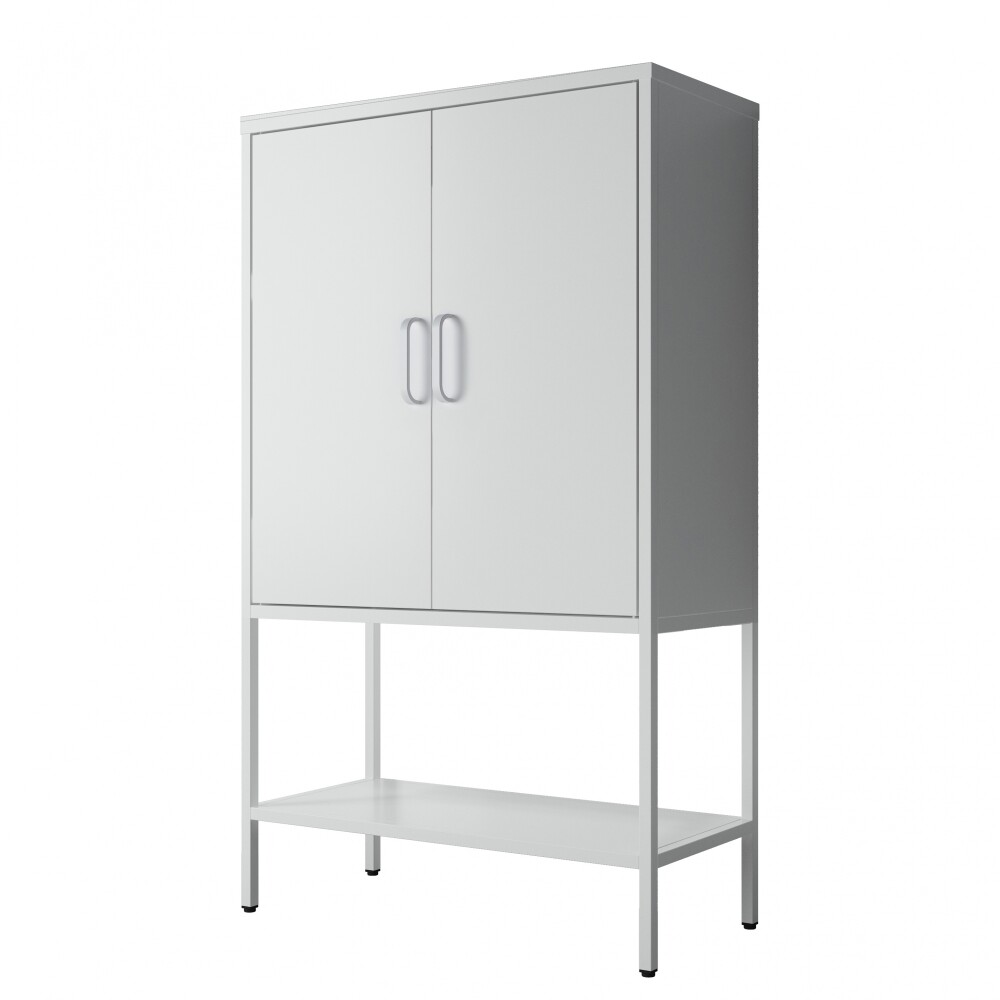 APARADOR 2P ALTO METAL BLANCO OLIVIA