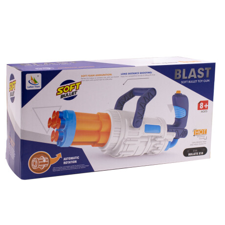 Pistola Semiautomática de Juguete con Agarre Extra BLANCO