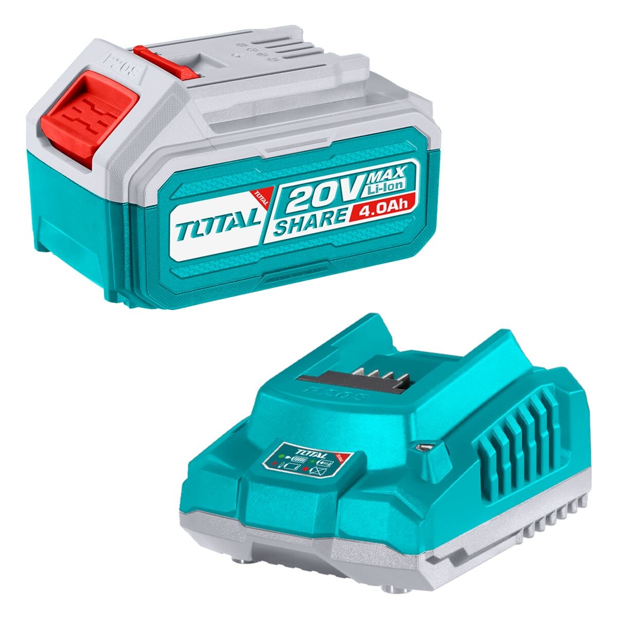 Batería Litio Ion 4.0Ah + Cargador Rápido 20v 