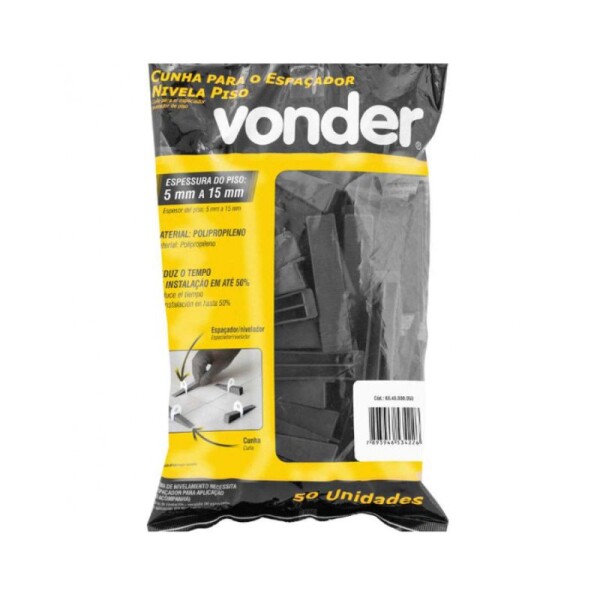 CUÑA PARA NIVELADOR DE PISO VONDER - 50 UNIDADES CUÑA PARA NIVELADOR DE PISO VONDER - 50 UNIDADES