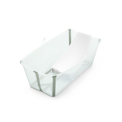 Baño Stokke Flexibath Plegable Transparte Verde