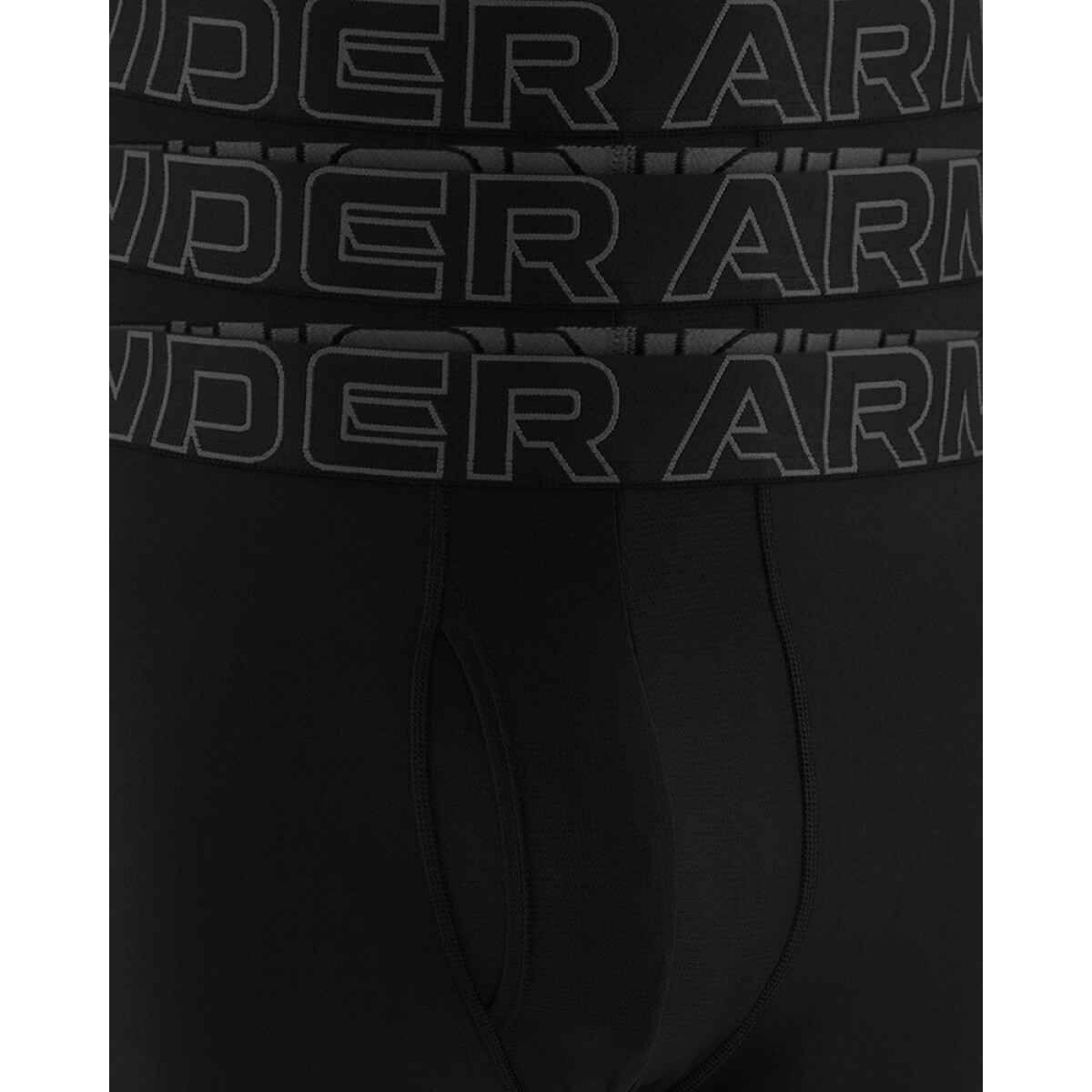 UA PERFORMANCE TECH - SOLID 6 IN 3PK - BLU - BLK-001 