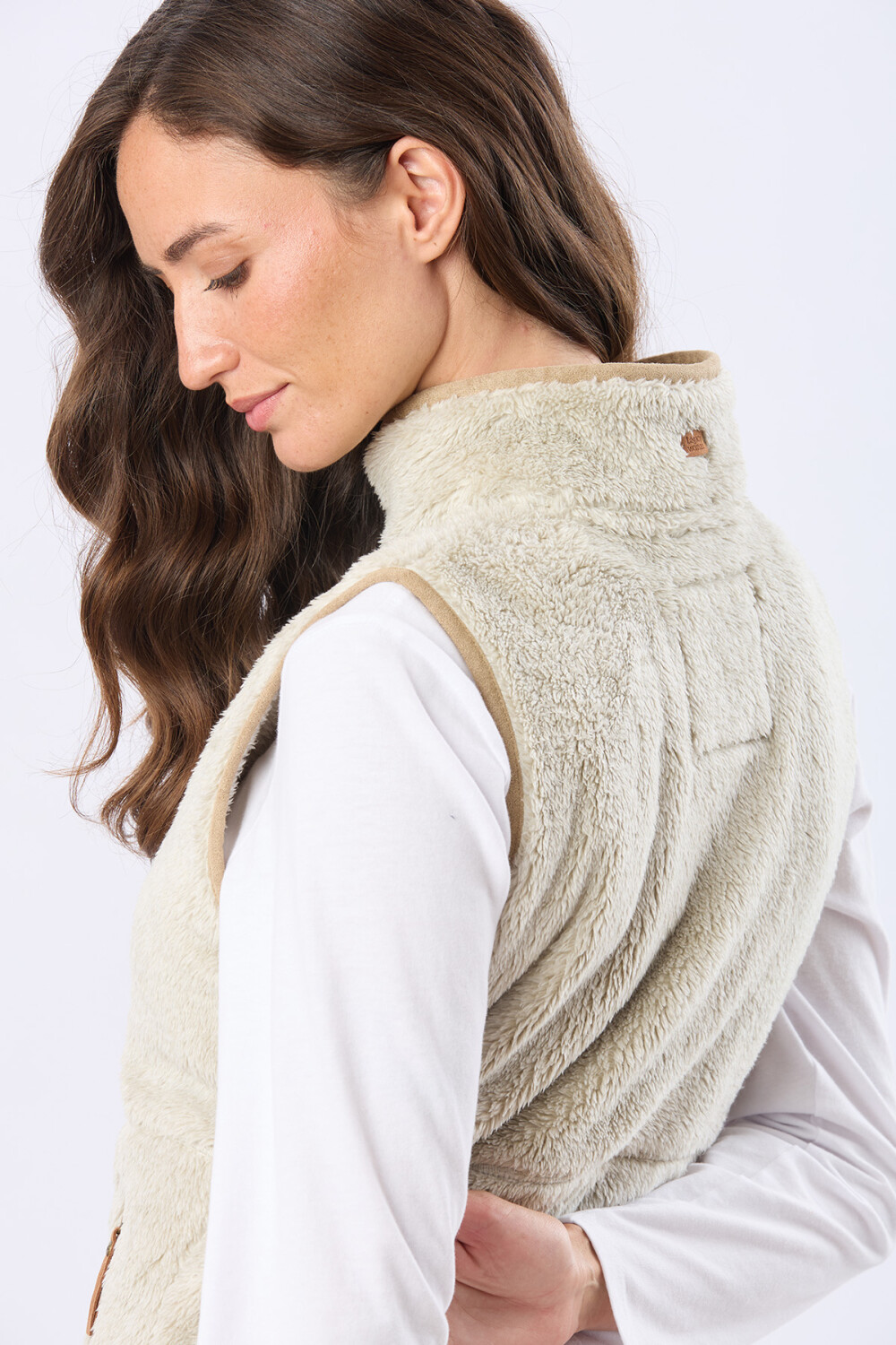 CHALECO SHERPA SUAVE Gris