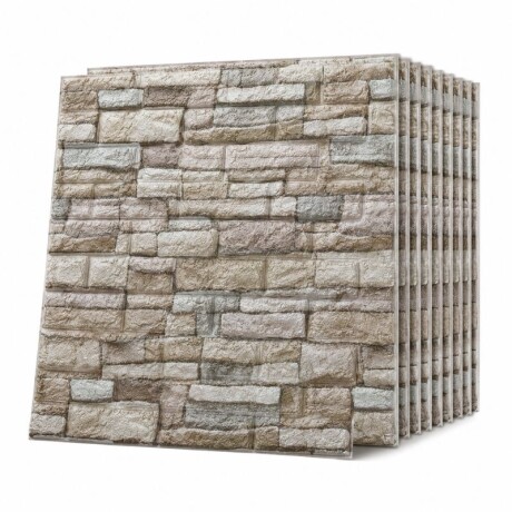 REVESTIMIENTO AUTO ADHESIVO 3D 70 X 77 CM X 3 MM - PIEDRA C1 X 10 REVESTIMIENTO AUTO ADHESIVO 3D 70 X 77 CM X 3 MM - PIEDRA C1 X 10