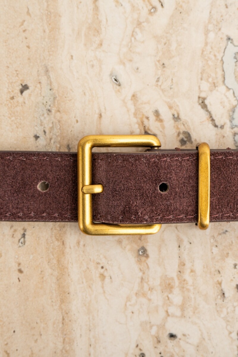 Cinto Gamuza Berenjena