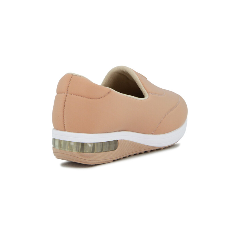 Modare Zapato Casual Feminino Lycra Viena Protection/enfeite Nude-rosado