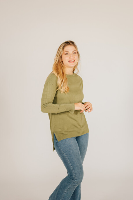 Sweater Baidai Verde Seco